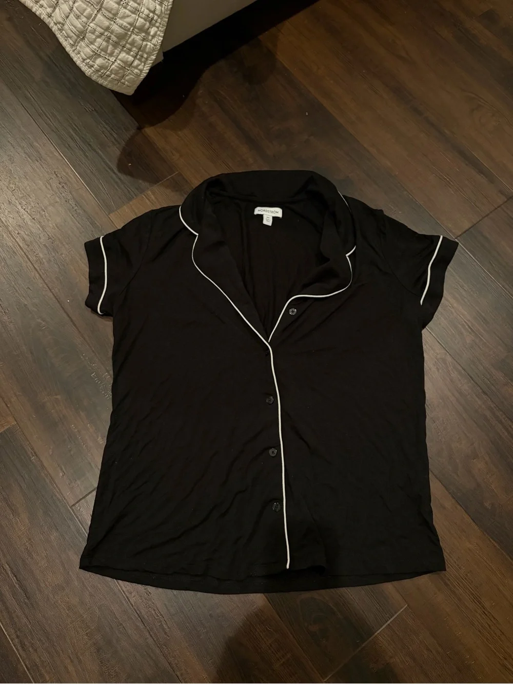 Nordstrom Sleep Top Women’s XS Black TENCEL Blend